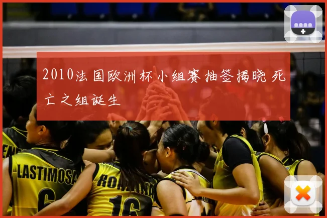 2010法国欧洲杯小组赛抽签揭晓 死亡之组诞生